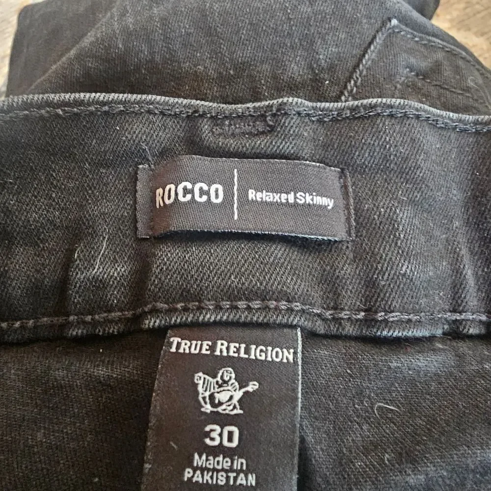 True Religion Roco Relaxed Skinny Sz 30 With 28